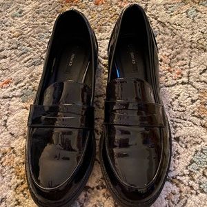 F21 Black Loafers